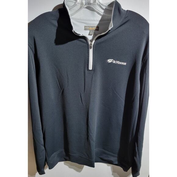 Peter Millar Long Sleeve Polo Shirt St. Vincent Club Men's Large - Picture 1 of 2